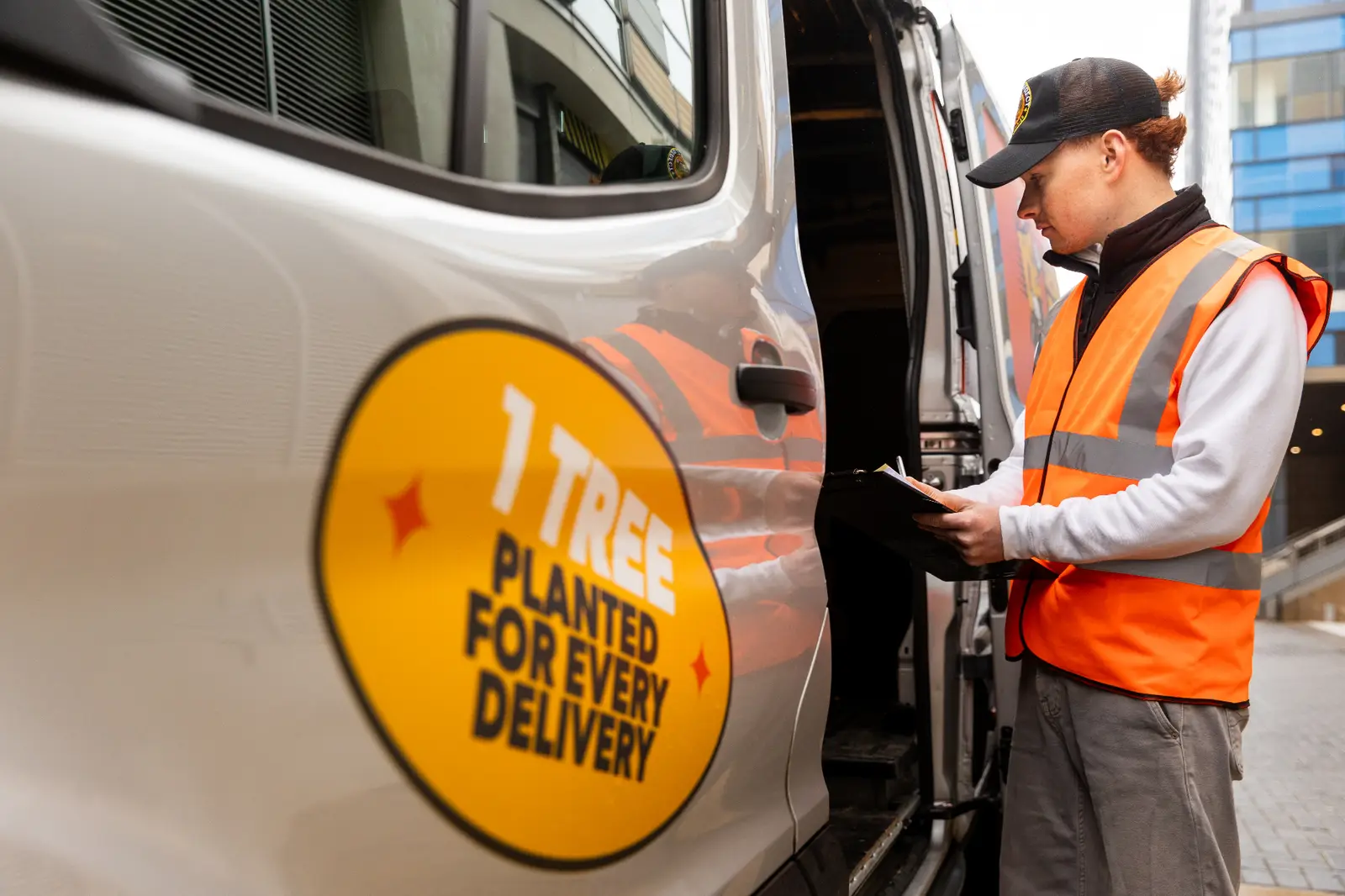 Send It Direct driver checking delivery schedule