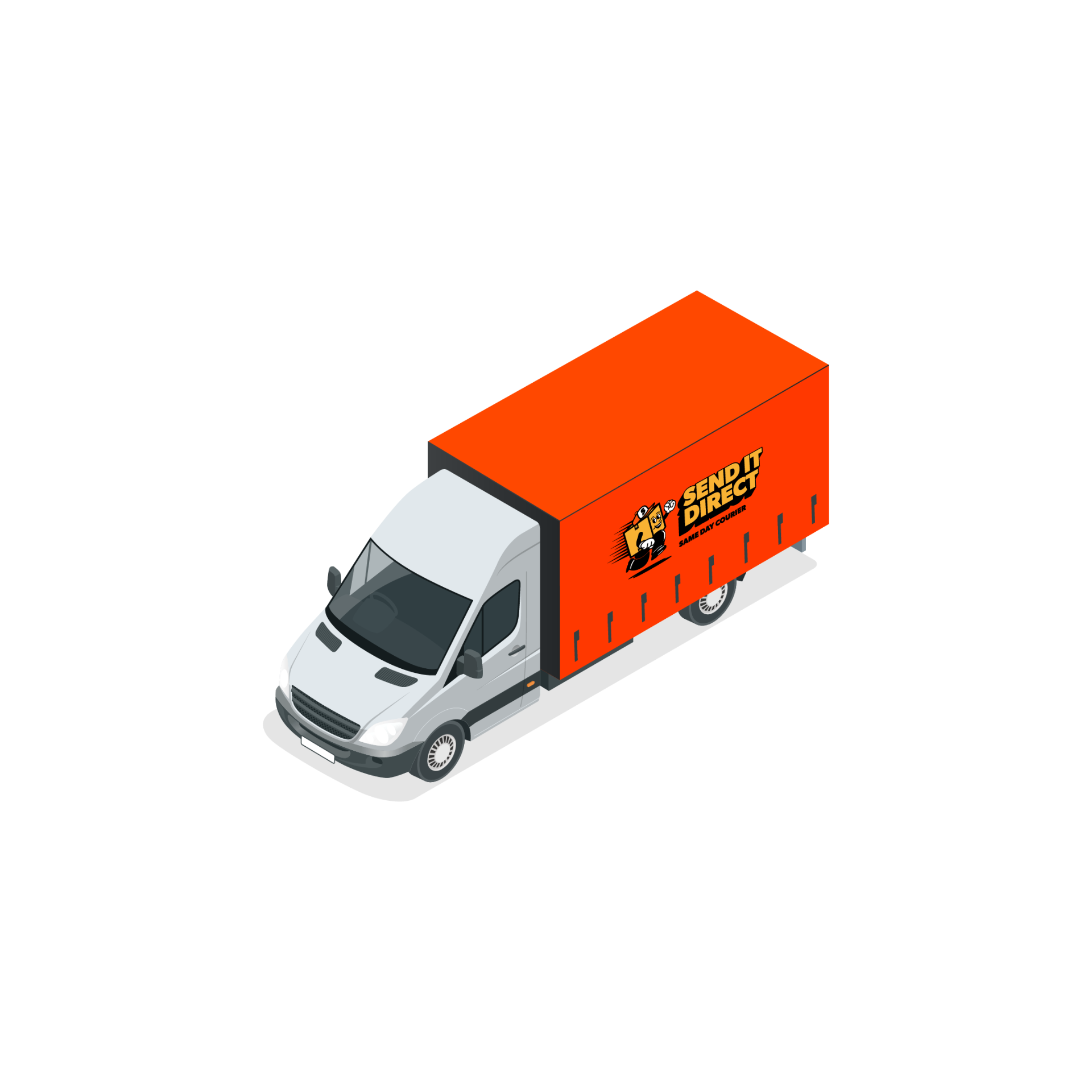 Luton Curtain Side - Send It Direct fleet vehicle