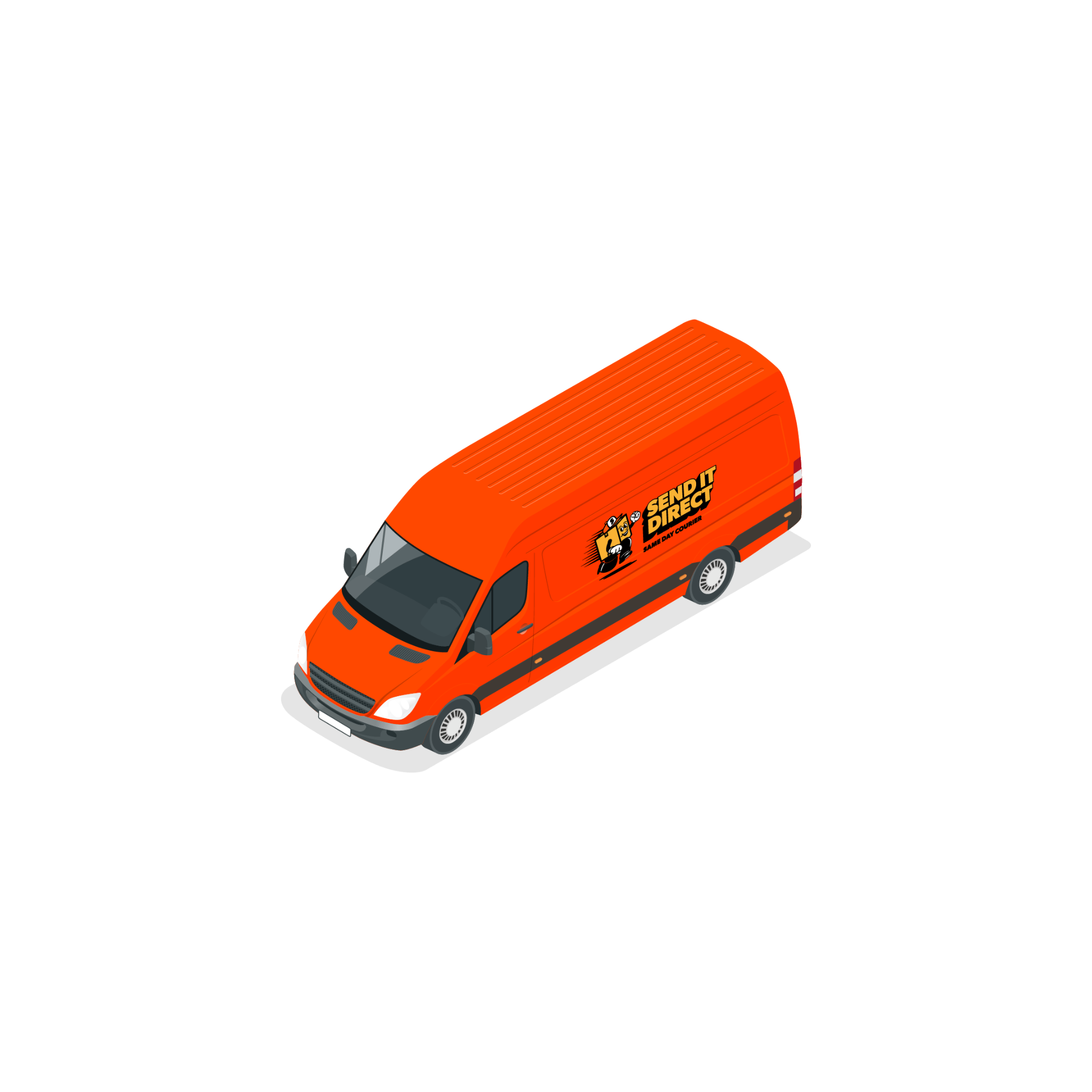 Long Wheelbase Van - Send It Direct fleet vehicle