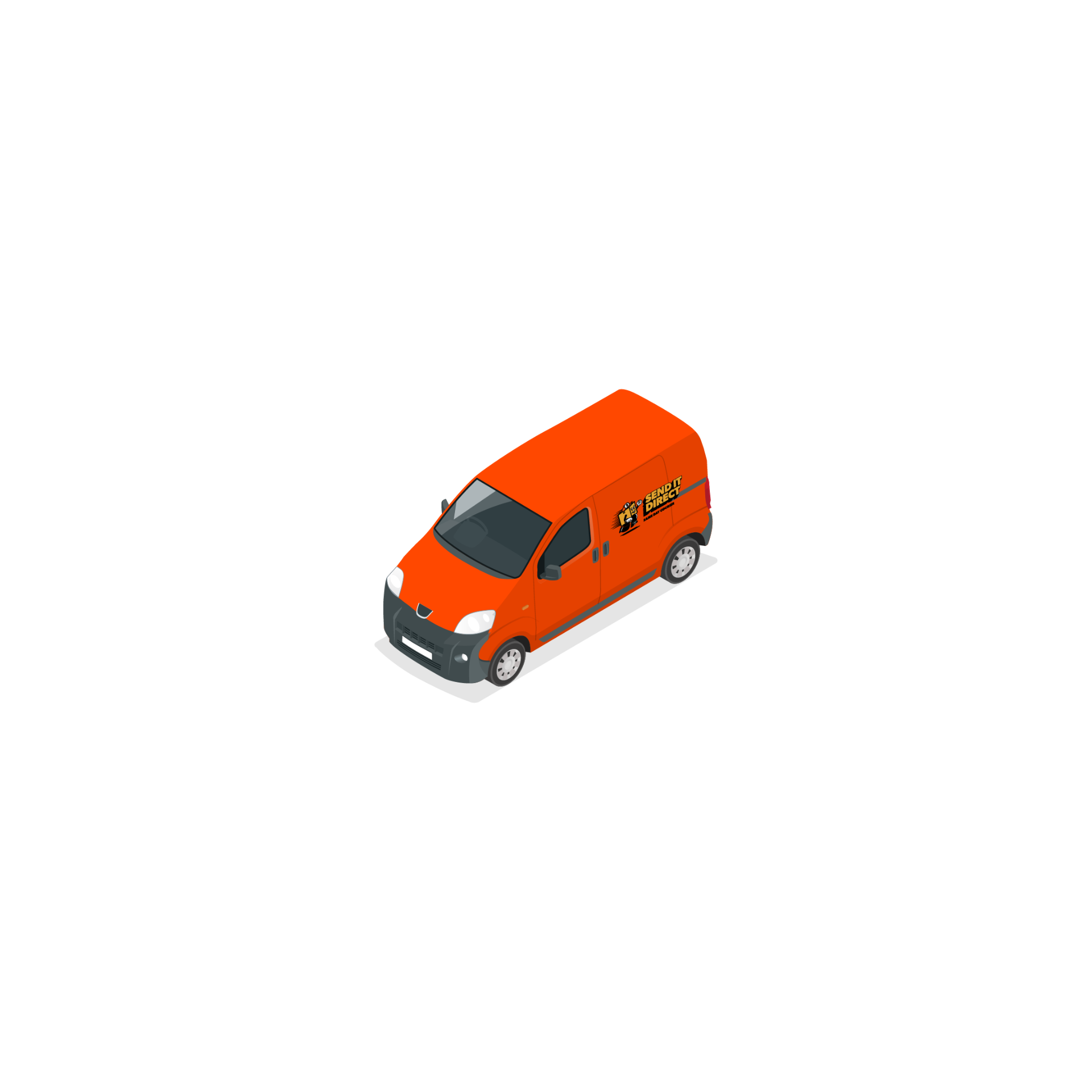 Short Wheelbase Van - Send It Direct fleet vehicle
