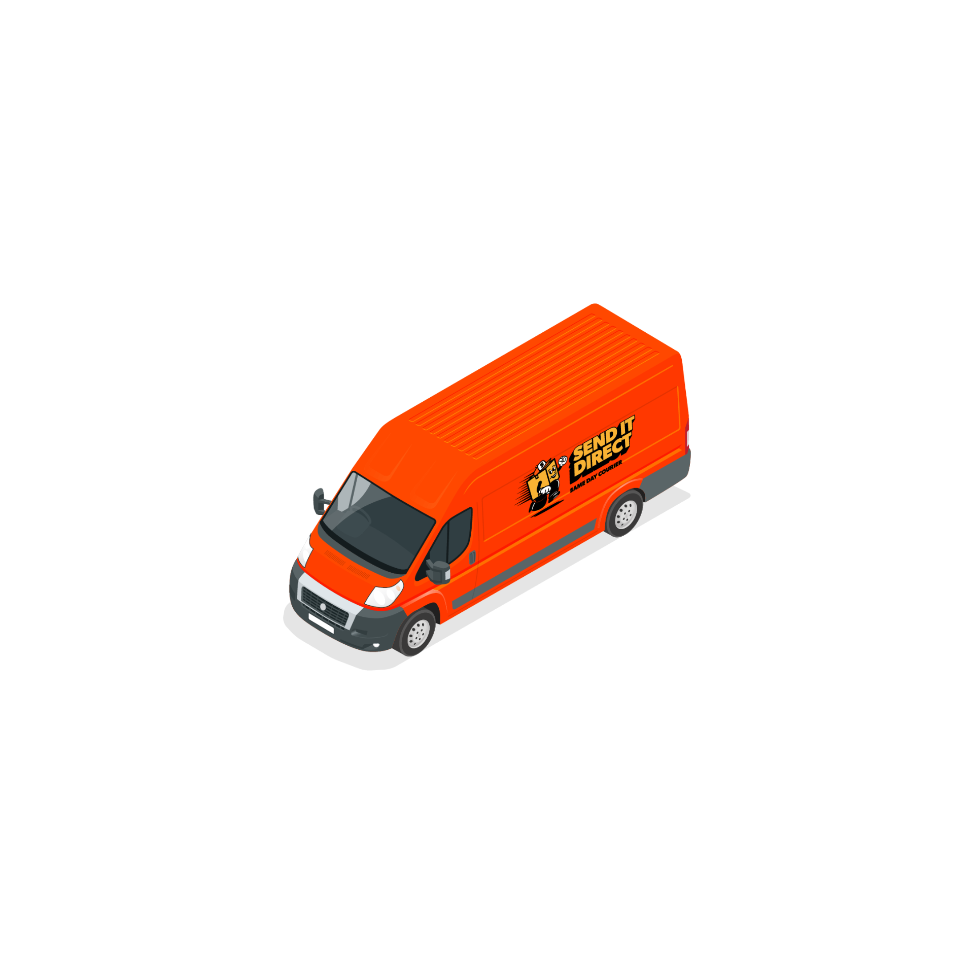 Extra Long Wheelbase Van - Send It Direct fleet vehicle
